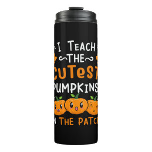 Halloween Teacher Cutest Pumpkins Birthday Thermosbeker