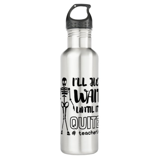 Halloween Teacher Fall Teacher Waterfles (Voorkant)