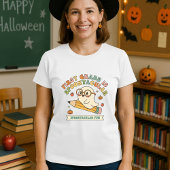 Halloween Teacher Gift Ghost & Pencil T-shirt