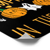 Halloween Teacher Leer Schattigee Pompoenen Herfst Poster (Hoek)
