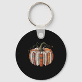 Halloween Teacher Librarians Fall Book Pumpkin Ret Sleutelhanger (Voorkant)