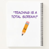 Halloween Teacher  Notitieboek (Achterkant)