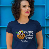 Halloween Teacher Shirt: Handel Studenten voor Sno T-shirt