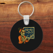 Halloween Teacher Six Seven Meme 6 7 Skeleton Soky Sleutelhanger (Voorkant)