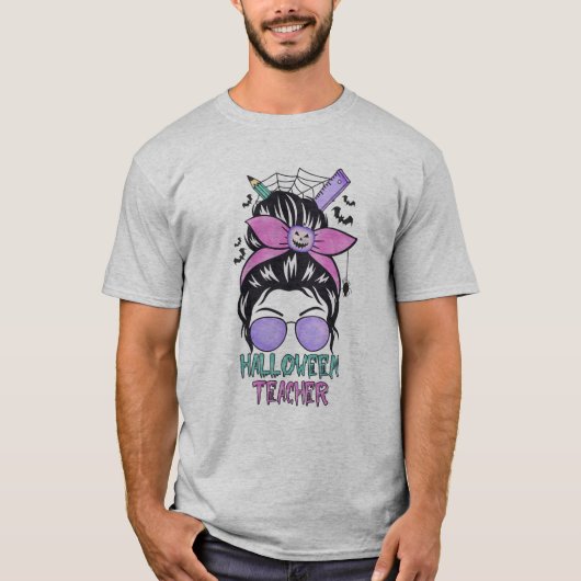 HALLOWEEN-TEACHER T-SHIRT (Voorkant)