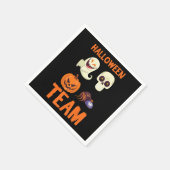 Halloween Team Skeleton Pumpkin Ghost Spider Spook Servet (Hoek)