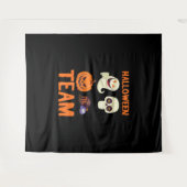 Halloween Team Skeleton Pumpkin Ghost Spider Spook Wandkleed (Voorkant (horizontaal))