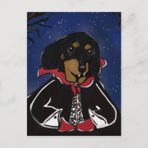 Halloween Teckel Briefkaart