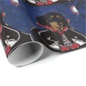 Halloween Teckel Cadeaupapier (Rol Hoek)