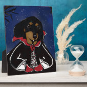 Halloween Teckel Fotoplaat (Zijkant)