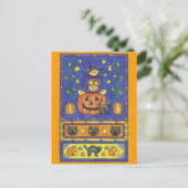 Halloween Teddy Bear Briefkaart (Staand voorkant)