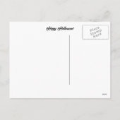 Halloween Teddy Bear Jack op lantaarn Feestdagenkaart (Achterkant)