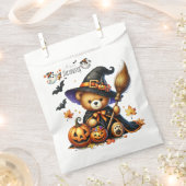 Halloween Teddy Bear Wizard Holiday Bedankzakje (Geknipt)