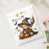 Halloween Teddy Bear Wizard Holiday Bedankzakje (Gezegeld)