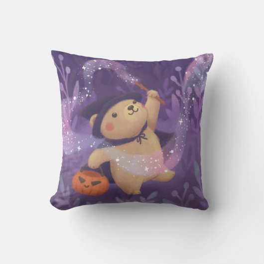 Halloween: Teddy de heks Kussen (Voorkant)