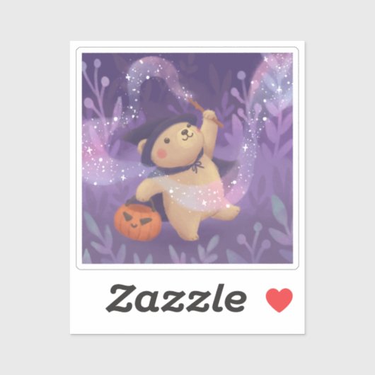Halloween: Teddy de heks Sticker (Vel)