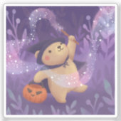 Halloween: Teddy de heks Sticker (Voorkant)