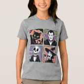 Halloween-teken Tri-Blend Shirt (Voorkant)