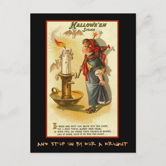 Halloween tekenen feest uitnodigen met bloederige  uitnodiging briefkaart (Voorkant)