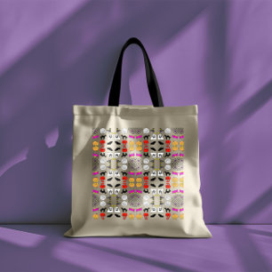 Halloween Tekenpatroon Tote Bag
