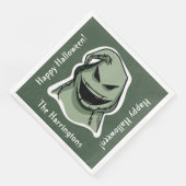 Halloween Tekens aangepaste naam, tekst & kleur 1/ Servet (Hoek)