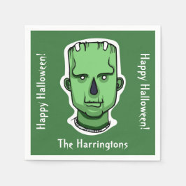 Halloween Tekens aangepaste naam, tekst & kleur 3/ Servet