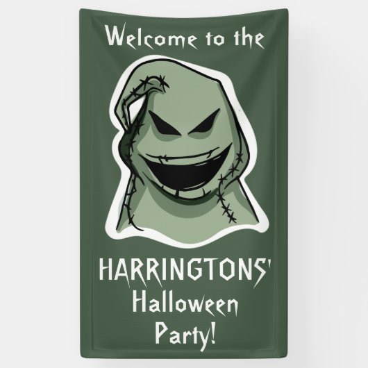 Halloween Tekens aangepaste tekst banner 1/4 (Verticaal)