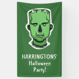 Halloween Tekens aangepaste tekst banner 3/4