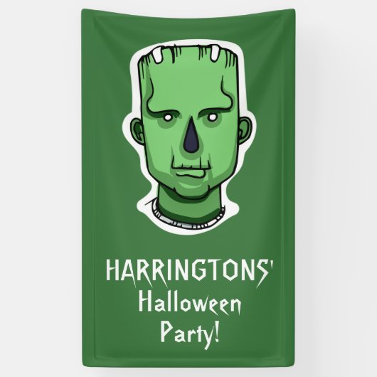 Halloween Tekens aangepaste tekst banner 3/4 (Verticaal)