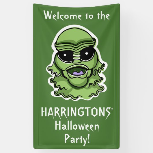 Halloween Tekens aangepaste tekst banner 4/4 (Verticaal)