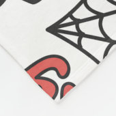 Halloween-tekens: grillig naadloos patroon fleece deken (Hoek)