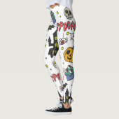 Halloween-tekens: grillig naadloos patroon leggings (Links)