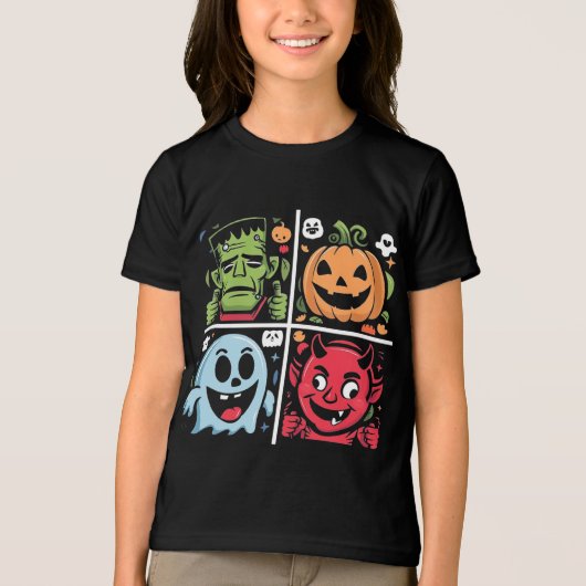 Halloween-tekens Tri-Blend Shirt (Voorkant)