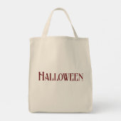 Halloween tekst print tas boodschappentassen (Achterkant)
