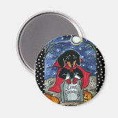 Halloween Tellen Dachshund Magneet (Voorkant / Achterkant)