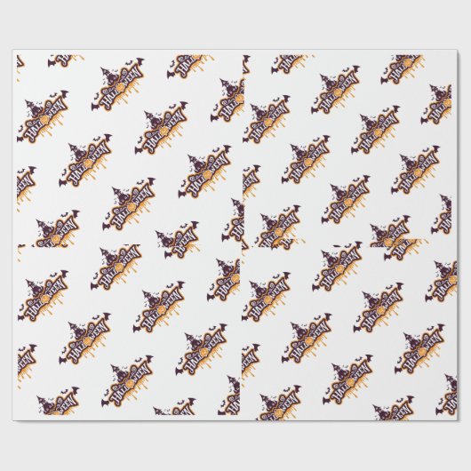 Halloween template cadeaupapier (Vlak)