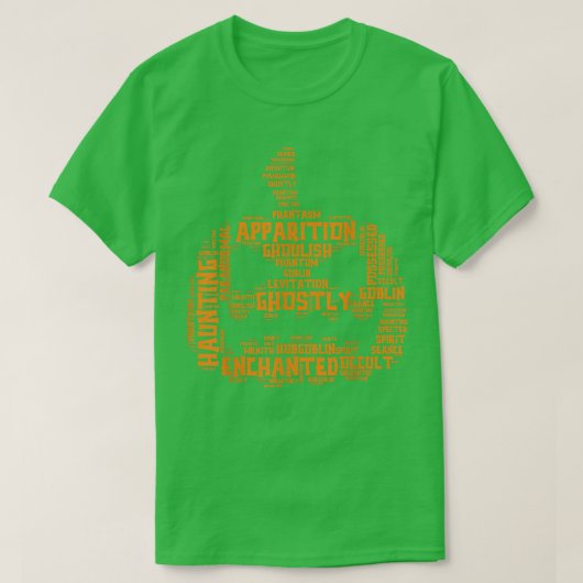 Halloween Terms Scary Pumpkin List rd Cloud1608 T-shirt (Design voorkant)