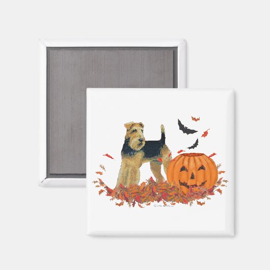 Halloween Terrier Magneet (Voorkant / Achterkant)