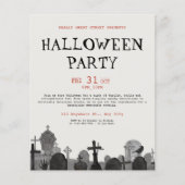Halloween Terror Party, bewerkbare Halloween Flyer (Voorkant)