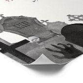  Halloween Terror Party, bewerkbare Halloween Poster (Hoek)