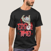 Halloween Terror Time Zombie Hand met ogen T-shirt (Voorkant)