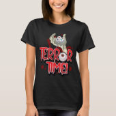 Halloween Terror Time Zombie Hand met ogen T-shirt (Voorkant)