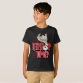 Halloween Terror Time Zombie Hand met ogen T-shirt (Voorkant volledig)