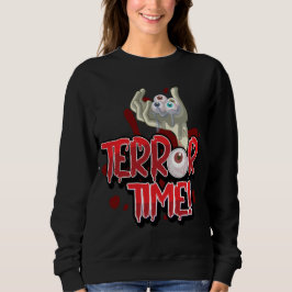 Halloween Terror Time Zombie Hand met ogen Trui