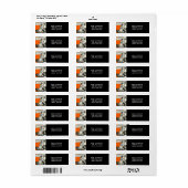 Halloween-terugzendadres Etiket (Full Sheet)