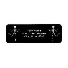 Halloween-terugzendadres Etiket
