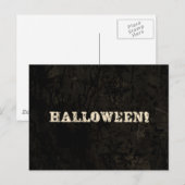 Halloween Text Briefkaart (Voorkant / Achterkant)