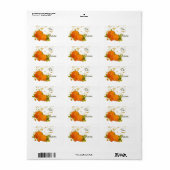 Halloween & Thanksgiving Cadeau Label (Full Sheet)