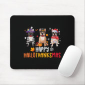 Halloween Thanksgiving Christmas Funny French Bull Muismat (Met muis)