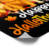Halloween Thanksgiving Christmas Golden Retriever  Poster (Hoek)